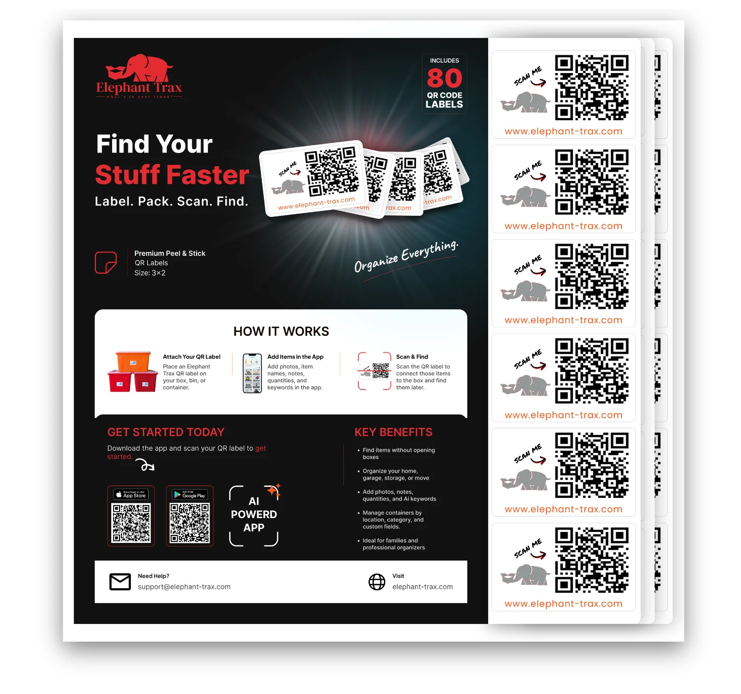 80 smart qr labels