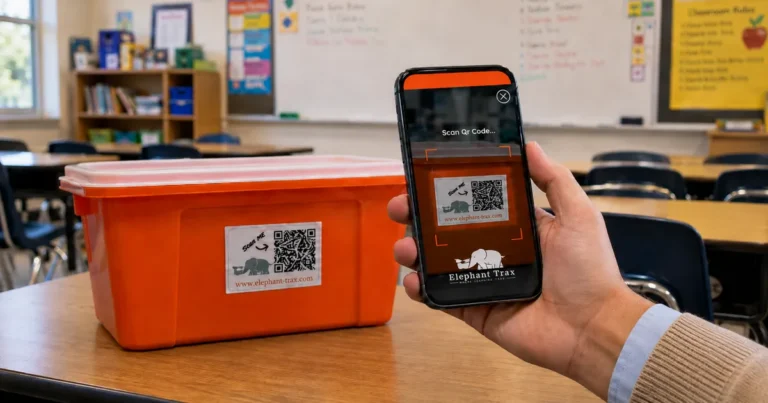 Organize Storage Bins with QR Code Labels