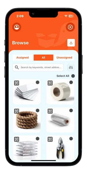 Logistic browse mockup