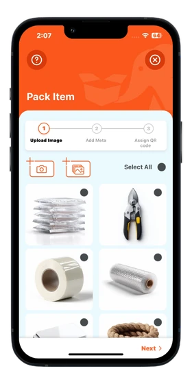Logistic pack mockup