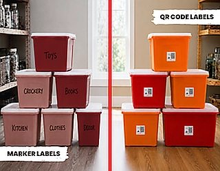 moving labels vs qr code labels