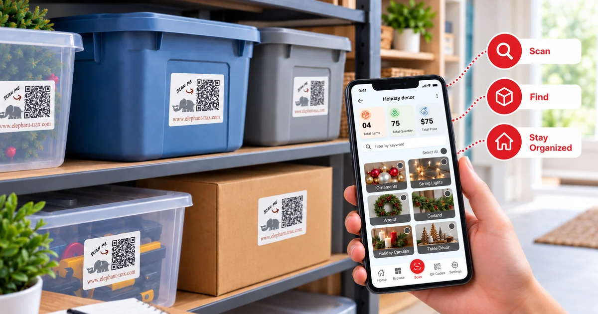 QR Storage Labels