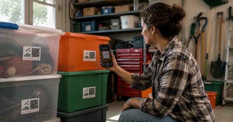 QR Code Labels for Storage