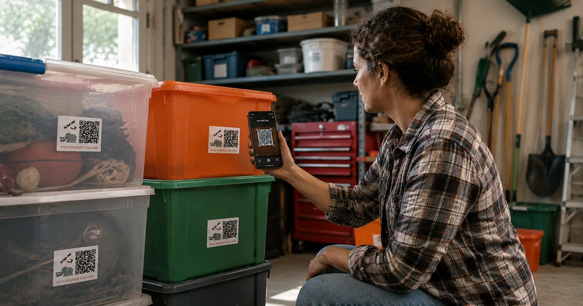 QR Code Labels for Storage