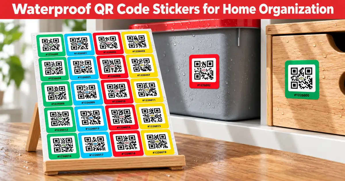 waterproof qr code sticker