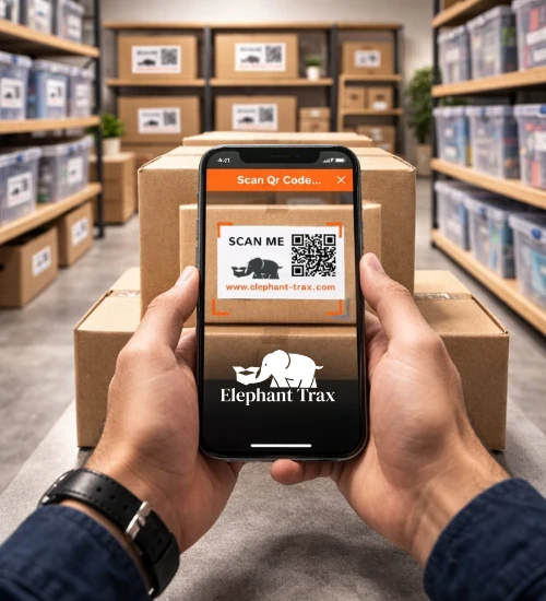 moving box scan with QR Code