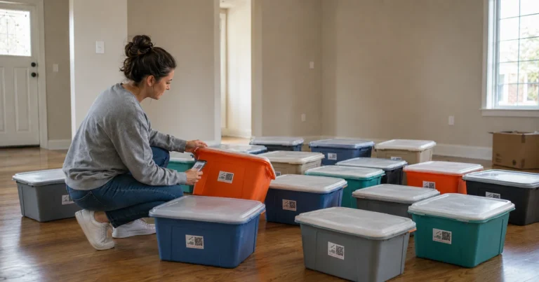 moving labels for boxes