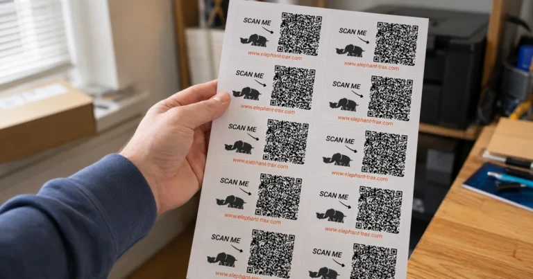 Custom QR Labels for Storage Boxes