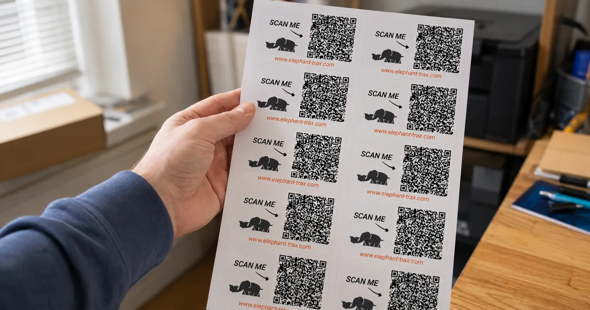 Custom QR Labels for Storage Boxes